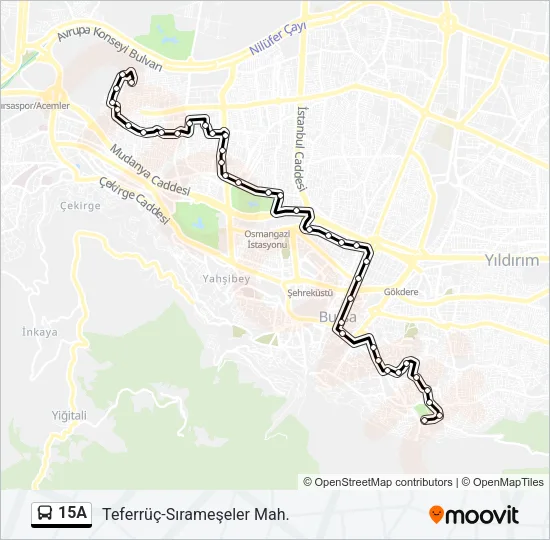 15A Bus Line Map
