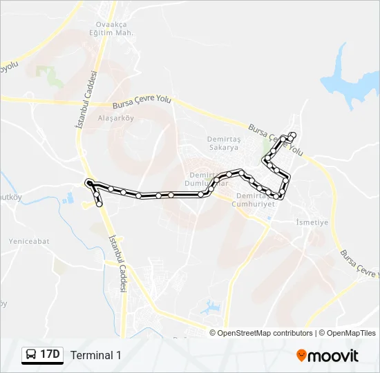 17D Bus Line Map