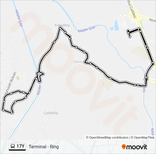 17Y Bus Line Map