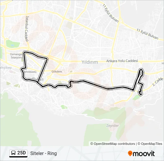 25D Bus Line Map