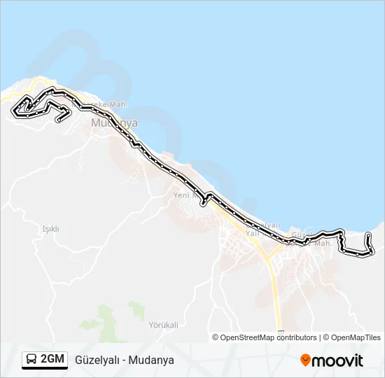 2GM Bus Line Map