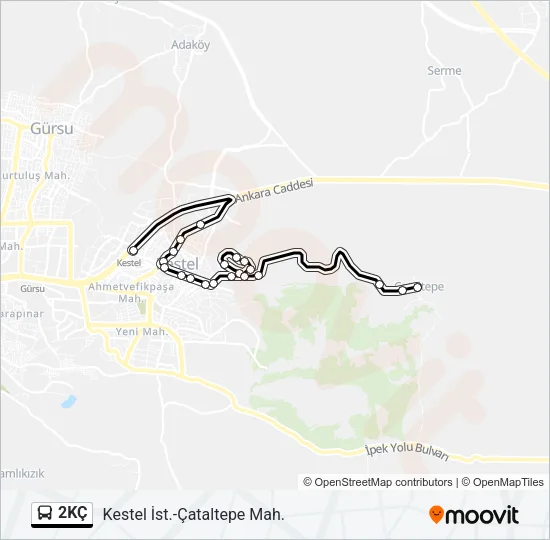 2KÇ Bus Line Map