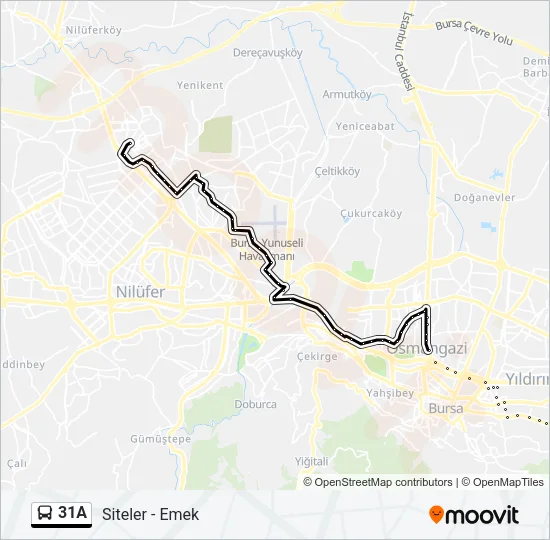 31A Bus Line Map