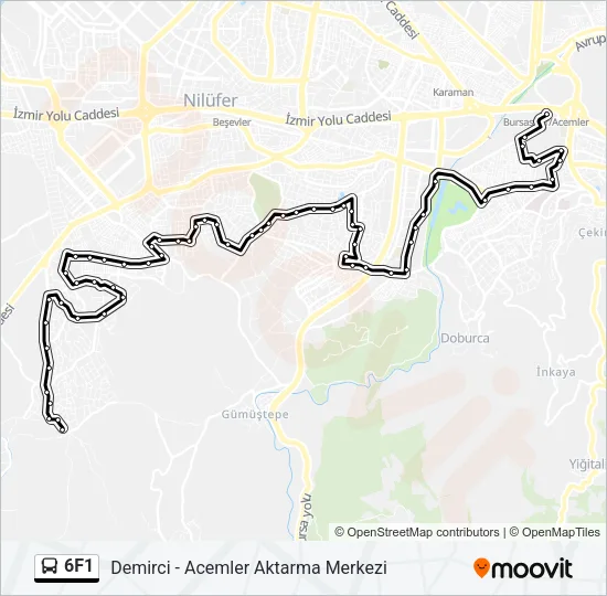 6F1 Bus Line Map