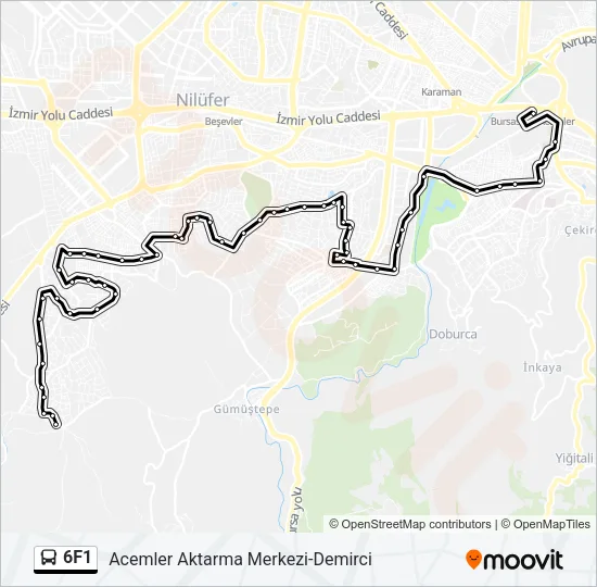 6F1 Bus Line Map