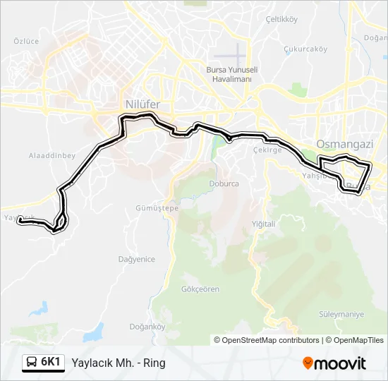 6K1 Bus Line Map
