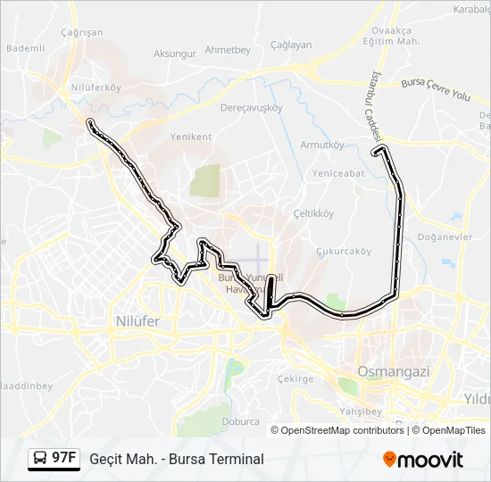 97F Bus Line Map