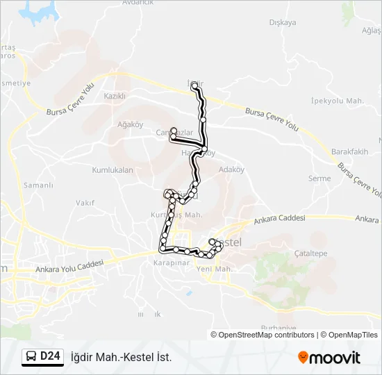 D24 Bus Line Map