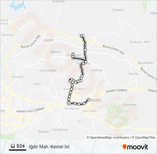 D24 Bus Line Map