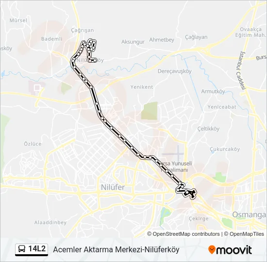 14L2 Bus Line Map