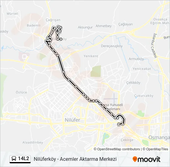 14L2 Bus Line Map