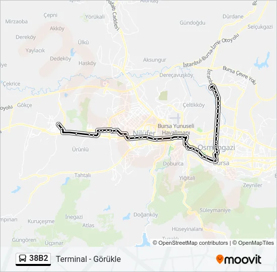 38B2 Bus Line Map