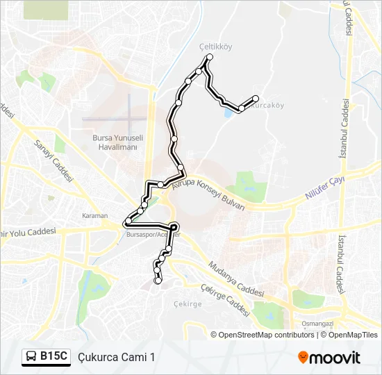 B15C Bus Line Map
