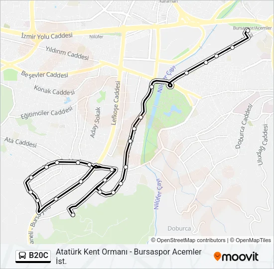 B20C Bus Line Map