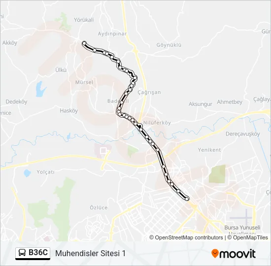 B36C Bus Line Map