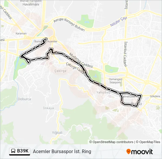 B39K Bus Line Map