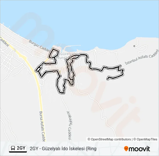 2GY Bus Line Map