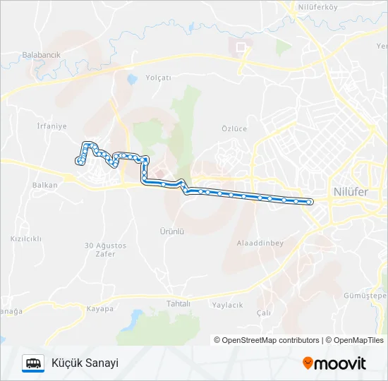 GÖRÜKLE MINIBÜSLERI (DİREKT) Cable Car Line Map
