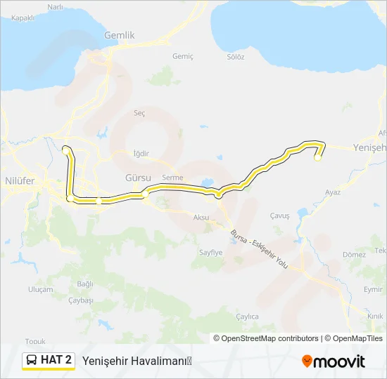 HAT 2 Bus Line Map