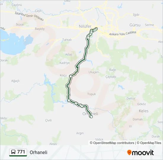771 Bus Line Map