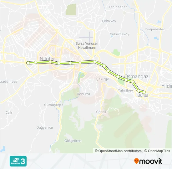3 Metro Line Map
