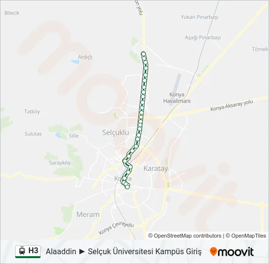 H3  Line Map