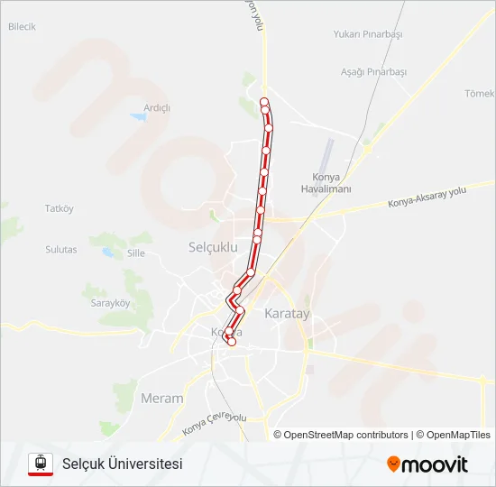 BISIKLET TRAMVAYI  Line Map