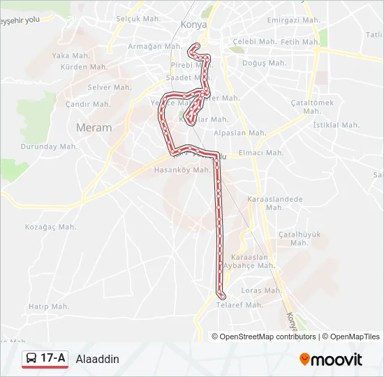 17-A Bus Line Map