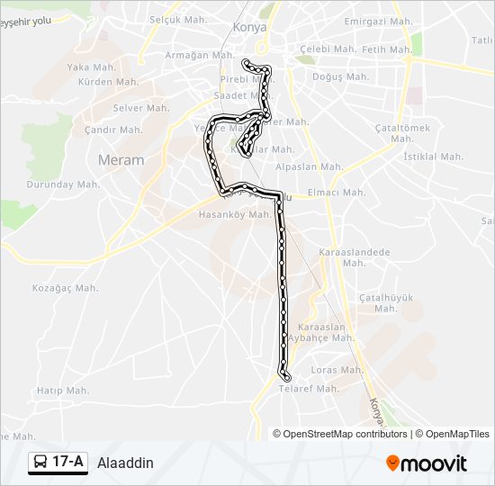 17-A bus Line Map