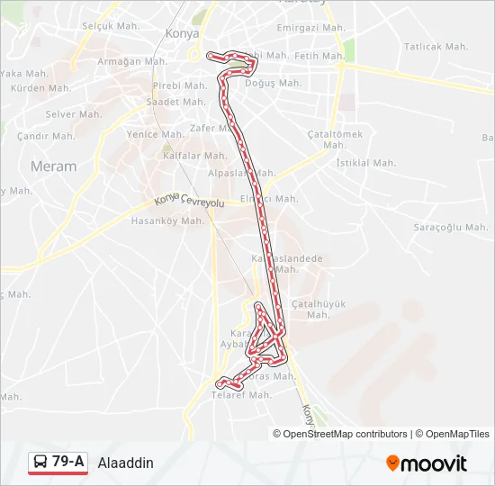 79-A Bus Line Map