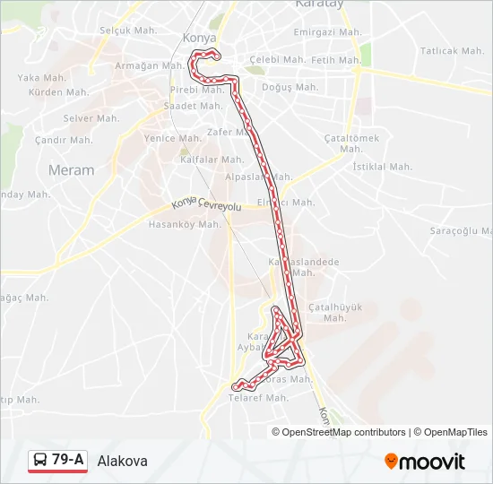 79-A Bus Line Map