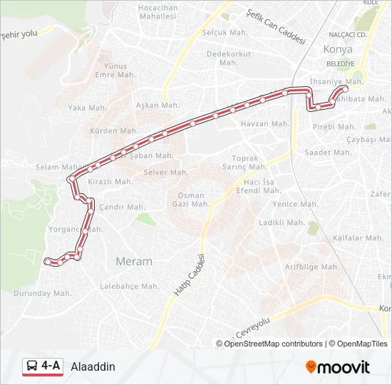 4-A Bus Line Map