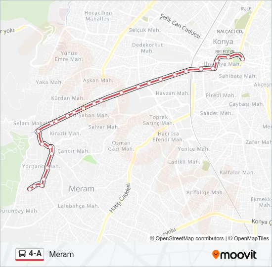 4-A Bus Line Map