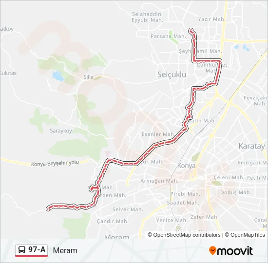 97-A Bus Line Map