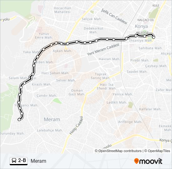 2-B bus Line Map