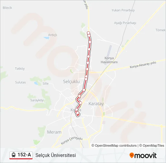 152-A Light Rail Line Map