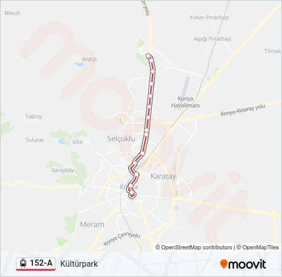 152-A Light Rail Line Map