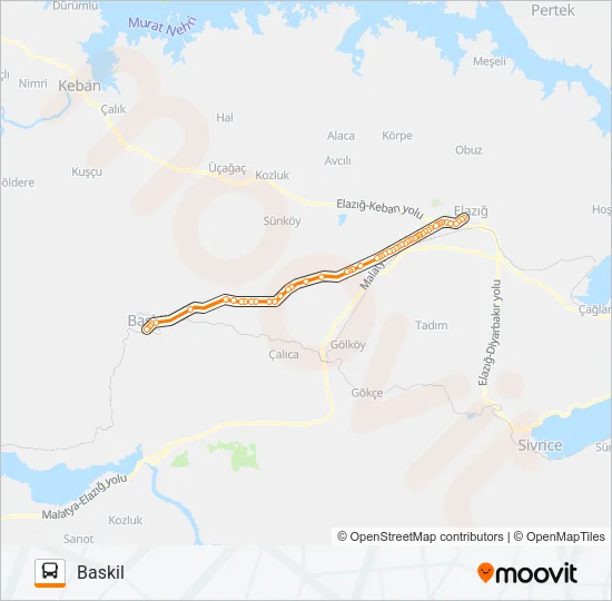 BASKİL BELEDİYESİ Bus Line Map