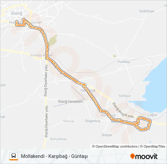 MOLLAKENDİ BELEDİYESİ Bus Line Map