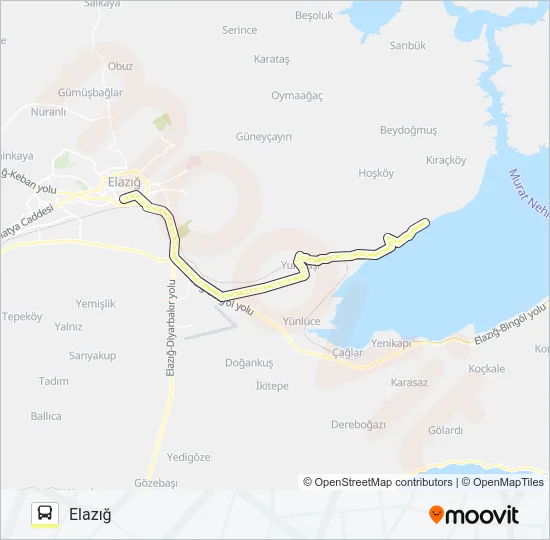YURTBAŞI BELEDİYESİ AKMEZRA Bus Line Map