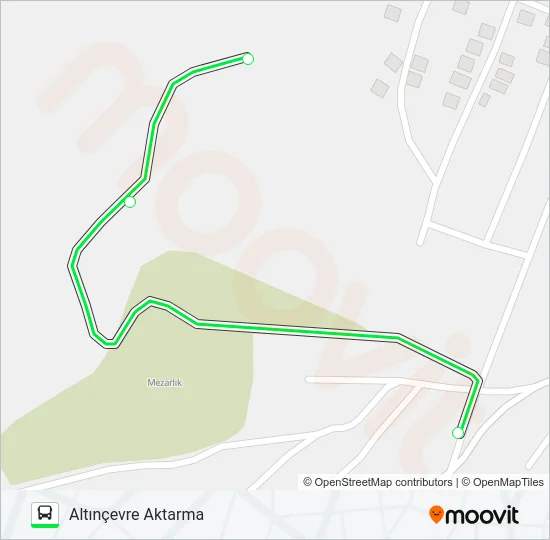 AKÇAKİRAZ BELEDİYESİ-ALTINÇEVRE TOKİ Bus Line Map