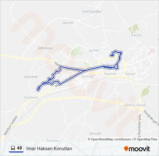 48 Bus Line Map