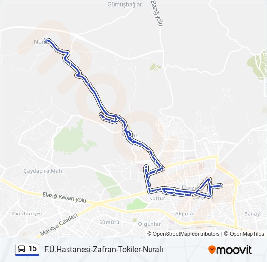 15 bus Line Map