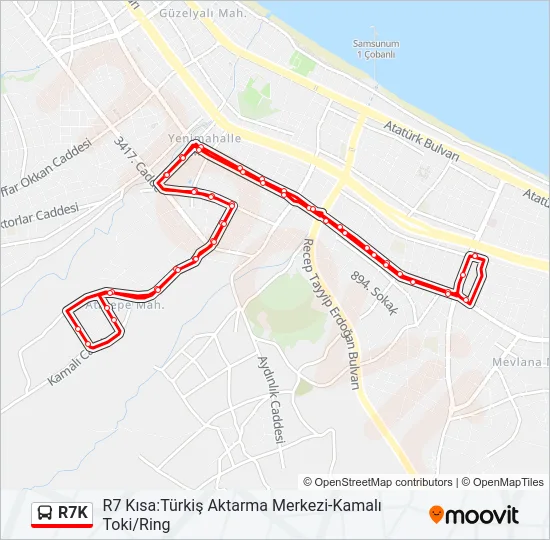 R7K Bus Line Map
