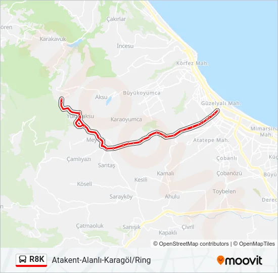 R8K Bus Line Map