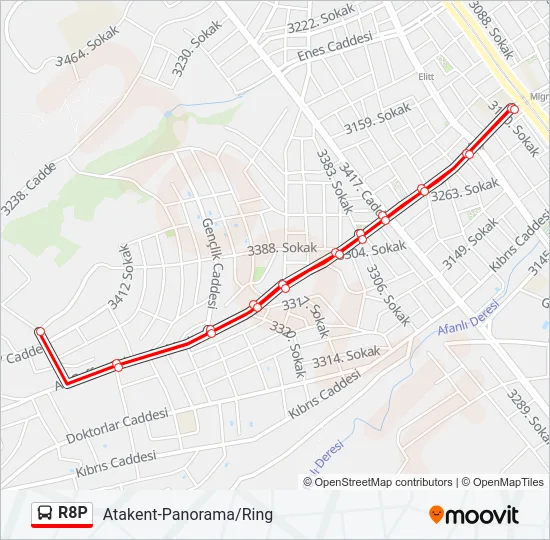 R8P Bus Line Map