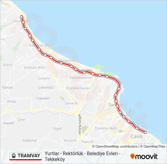 TRAMVAY Light Rail Line Map