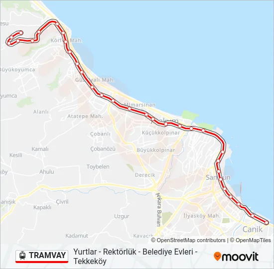 TRAMVAY Light Rail Line Map