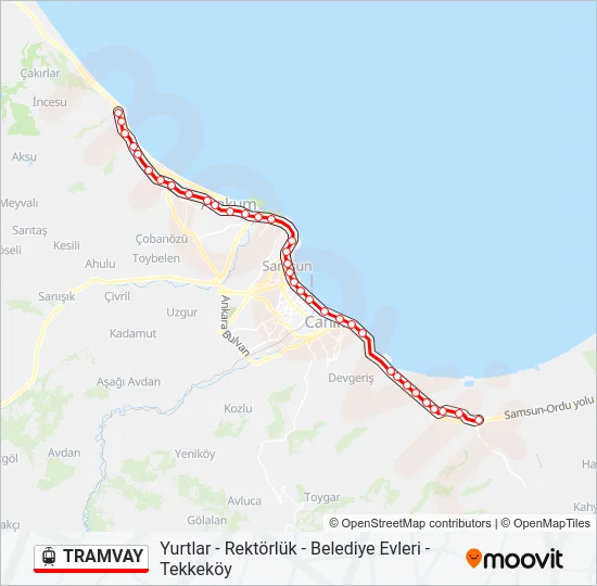 TRAMVAY Light Rail Line Map