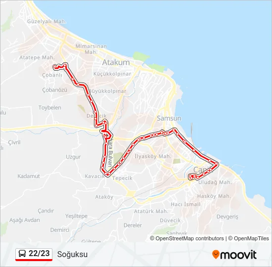 22/23 Bus Line Map